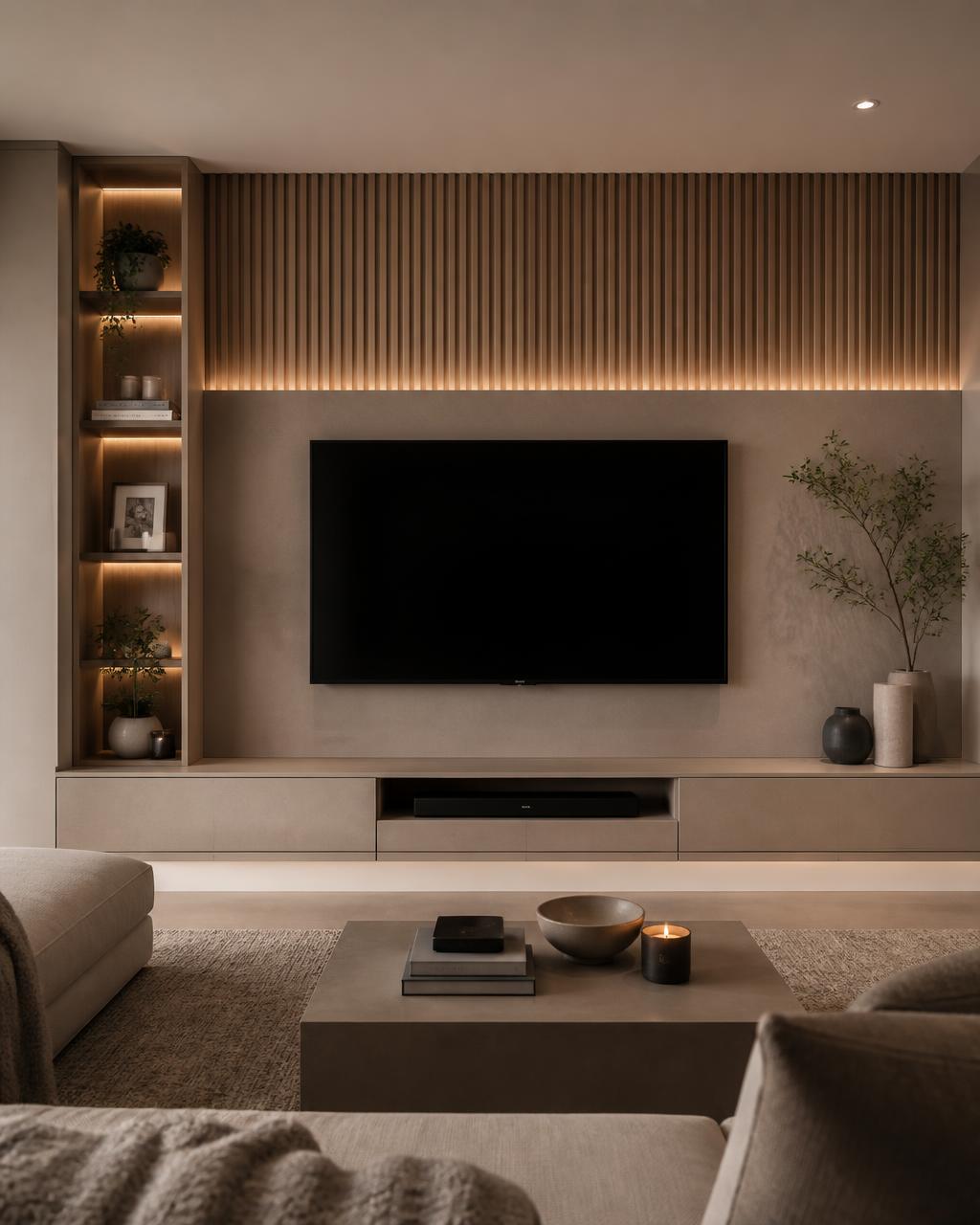 Media Units — bespoke joinery by Nua Kitchens